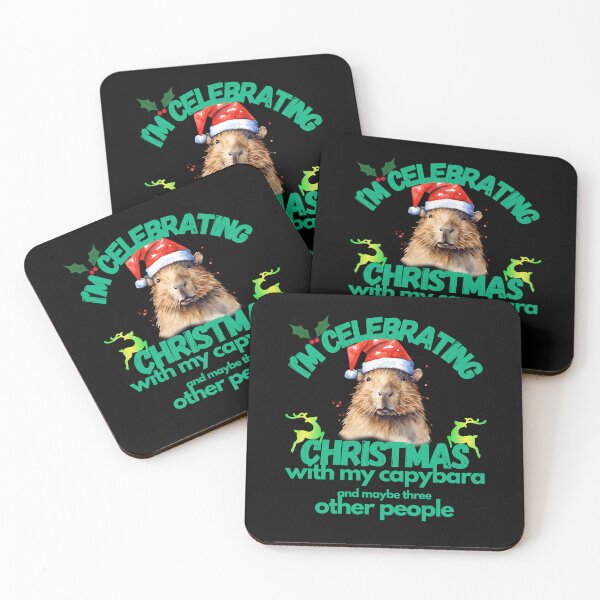 Artikelvorschau, Ich feiere Weihnachten mit meinem Capybara entworfen und verkauft von my-green-gecko.
