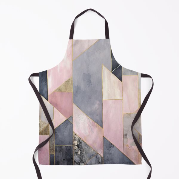 Item preview, Baby Pink, Gold and Gray Geometric Pattern designed and sold by GoeCentric.