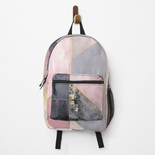 Item preview, Baby Pink, Gold and Gray Geometric Pattern designed and sold by GoeCentric.