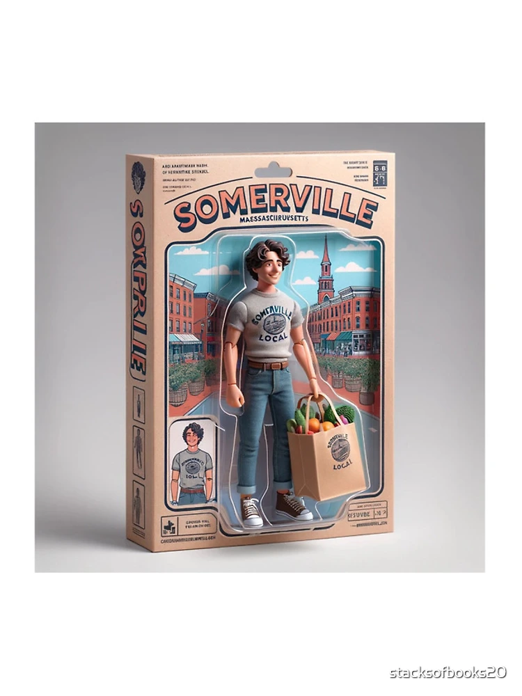 Thumbnail 5 of 5, iPhone Case, Somerville Action Figure Image designed and sold by stacksofbooks20.