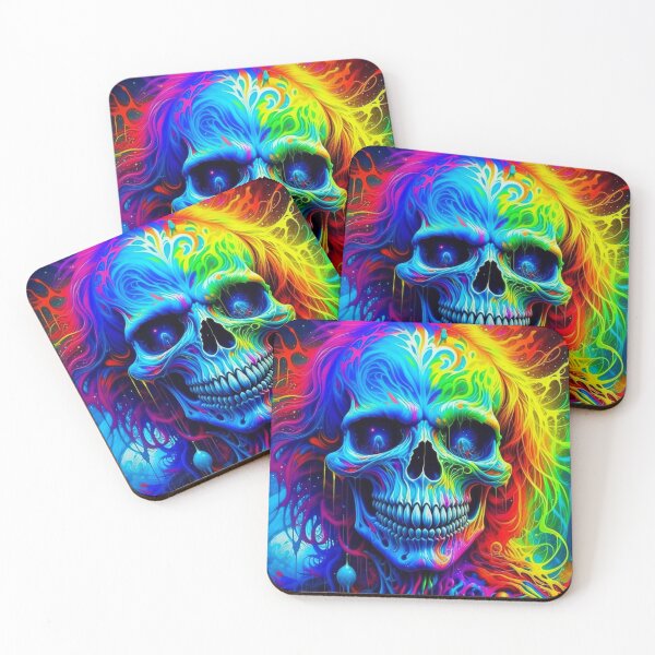 Item preview, Colorful Skull designed and sold by BigusPanda.