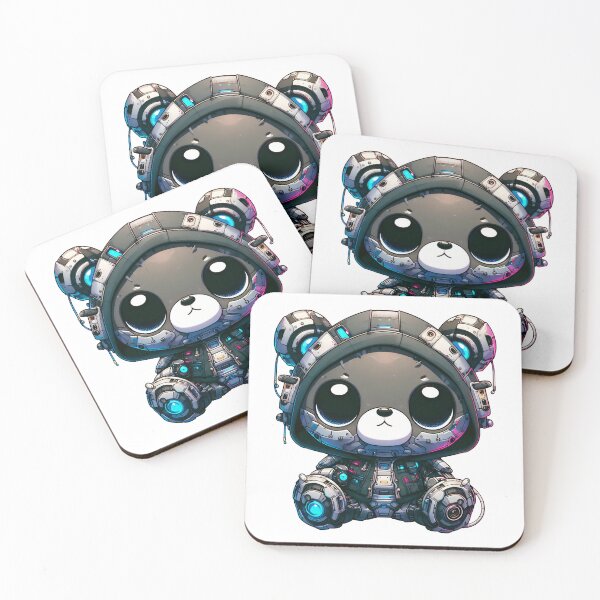 Item preview, Cute Cyberpunk Robot Bear! designed and sold by kukamatsu.