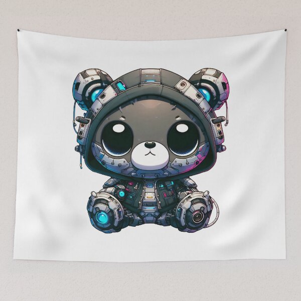 Item preview, Cute Cyberpunk Robot Bear! designed and sold by kukamatsu.