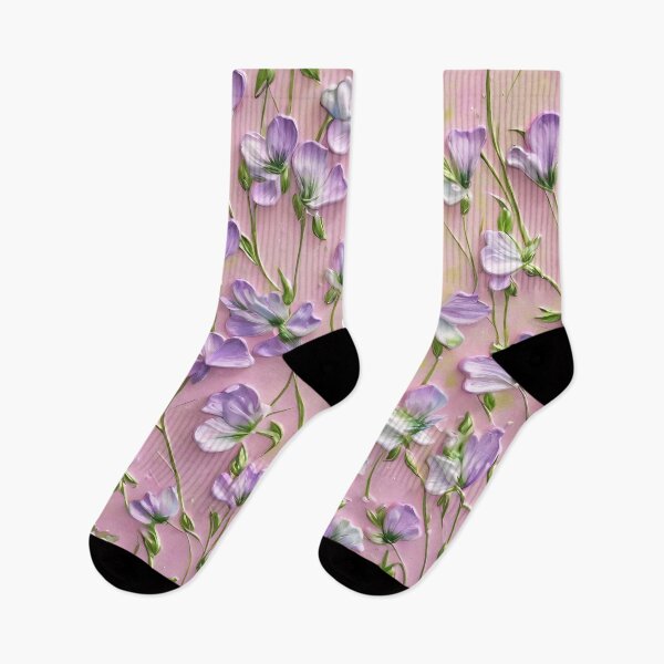 Item preview, Realistic delicate 3D wild flowers - expressive botanical pattern. designed and sold by My-fake-places.