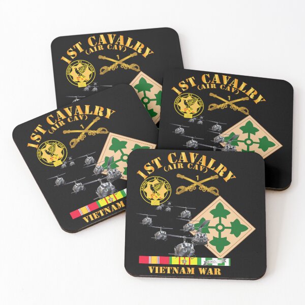 Item preview, Army - 1st Cavalry (Air Cav) - 4th Infantry Div w SVC designed and sold by Military Insignia Products.