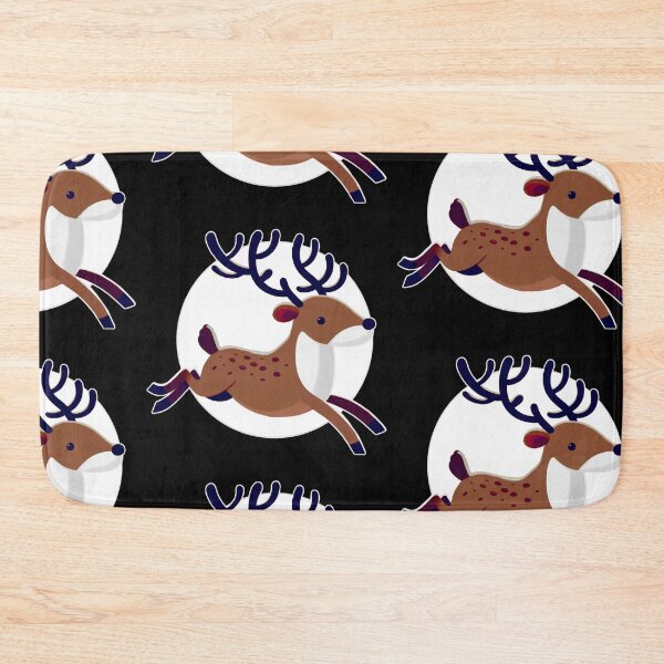 Item preview, Dark Santa’s Reindeer - Galloping Reindeer with White Background designed and sold by Star-Fragment.