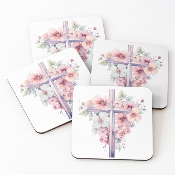 Item preview, watercolor christian cross art print designed and sold by dcrc.