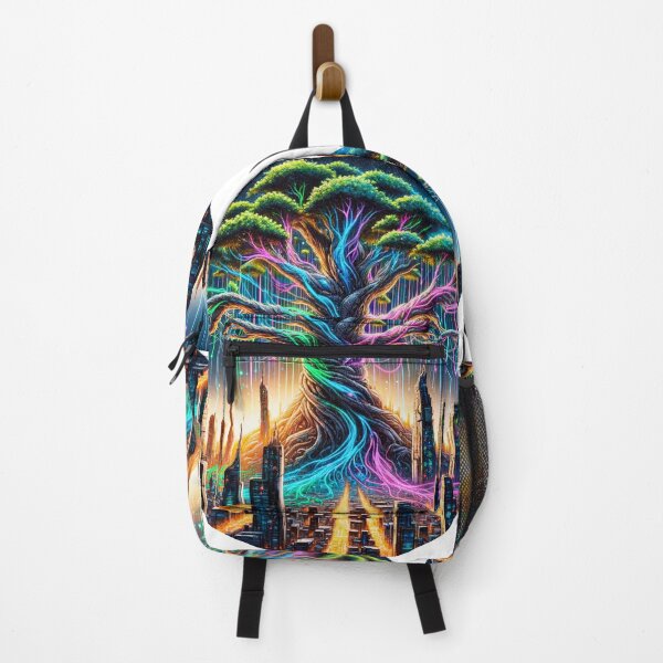 Item preview, Techno Arbor Essence: Cybercity Nature-Fusion designed and sold by MrAI-Store.