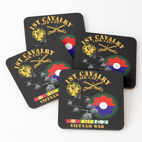 Item preview, Army - 1st Cavalry (Air Cav) - 9th Infantry Div w SVC designed and sold by Military Insignia Products.
