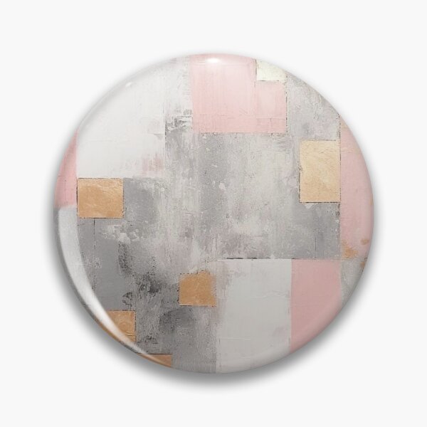 Artikelvorschau,  Geometrisches Muster in Grau, Babyrosa und Gold entworfen und verkauft von GoeCentric.
