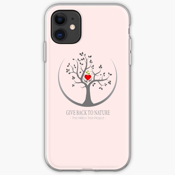 Give Back to Nature Logo - Dark Background iPhone Soft Case