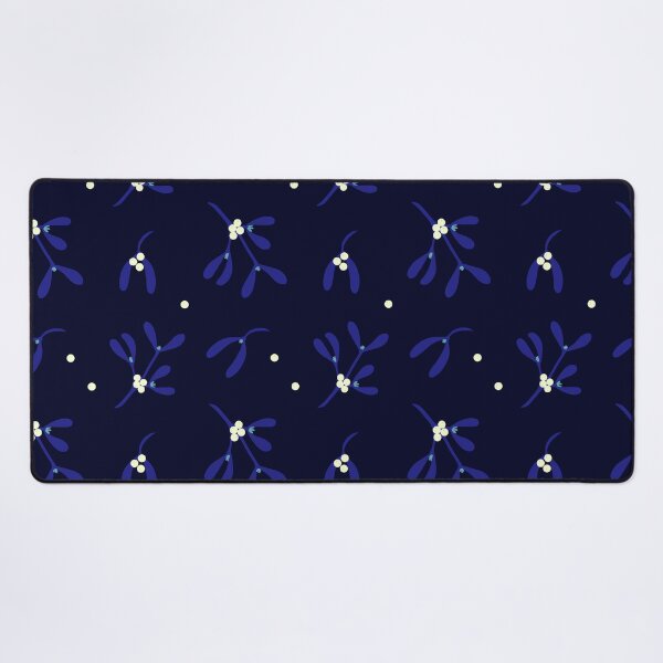 Item preview, Blue Mistletoe and Berries Cosy Christmas Pattern designed and sold by CreativeBridge.