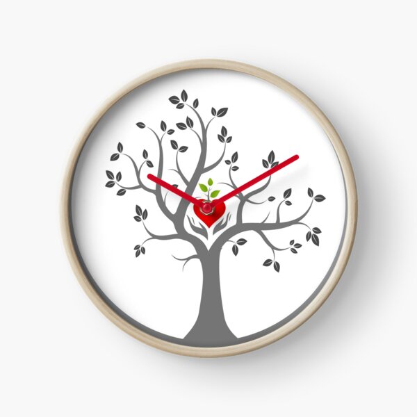 Give Back to Nature Logo - Dark Background Clock
