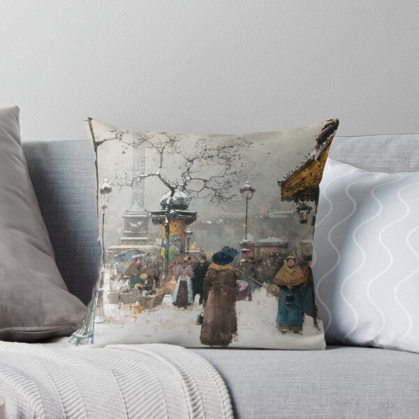 Item preview, Animation Place de la Bastille, Paris (20th century) - Eugène Galien Laloue designed and sold by SALON DES ARTS.
