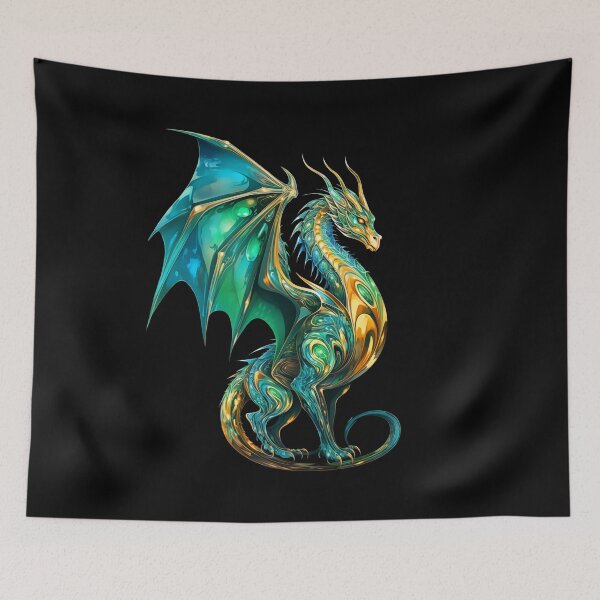 Item preview, Dragon with wings, print designed and sold by iclipart.