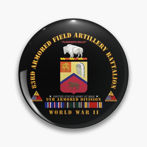 Item preview, Army - 83rd Armored FA Bn - COA - WWII - EU SCV designed and sold by Military Insignia Products.