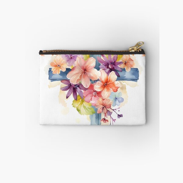 Item preview, watercolor christian cross art print designed and sold by dcrc.