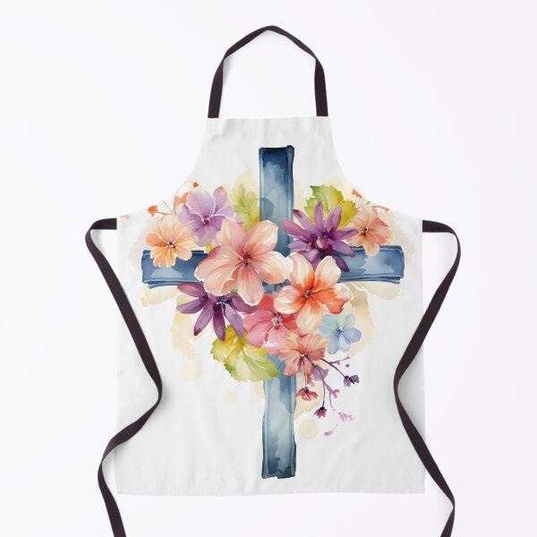 Item preview, watercolor christian cross art print designed and sold by dcrc.