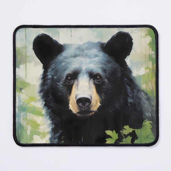 Item preview, Portrait of A Curious Black Bear designed and sold by CGSGraphics.