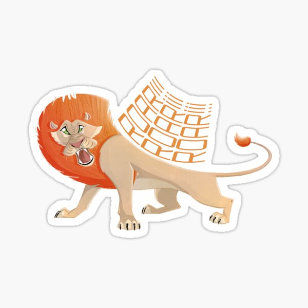 Lion, King lion, roar Sticker