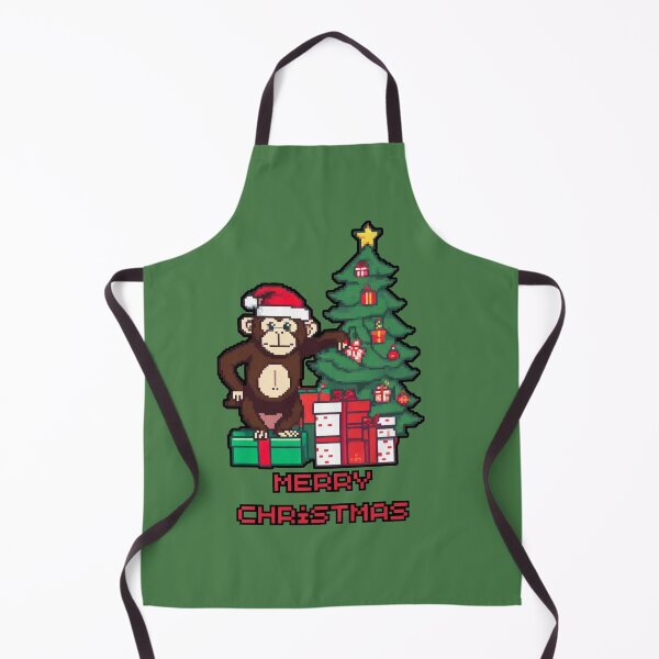 Item preview, MONKEY MERRY CHRISTMAS PIXELART designed and sold by HATIM Belamin.