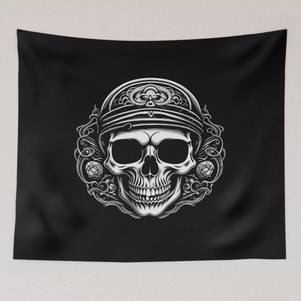 Item preview, Biker Skull designed and sold by All Year Round.