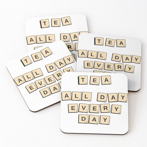 Item preview, Tea all day every day - Scrabble style designed and sold by suntra.