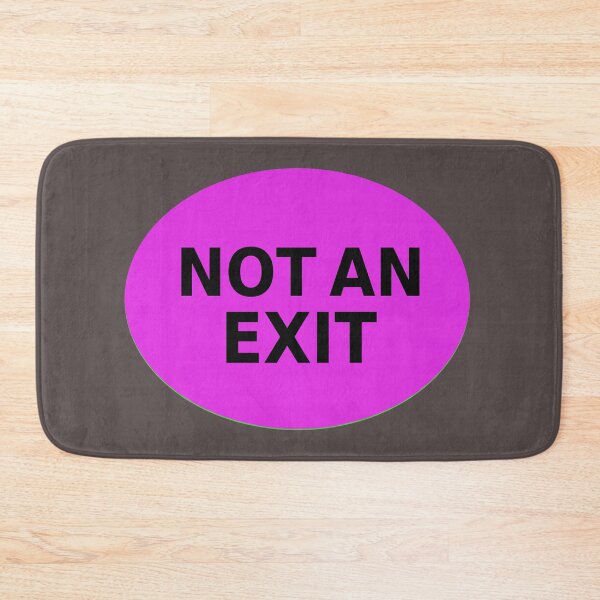 Item preview, NOT AN EXIT sign designed and sold by lobodelnoir.
