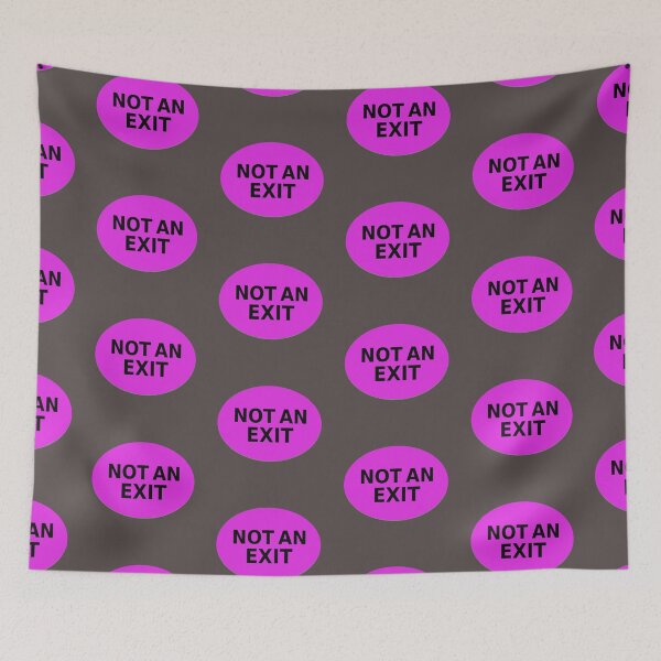 Item preview, NOT AN EXIT sign designed and sold by lobodelnoir.
