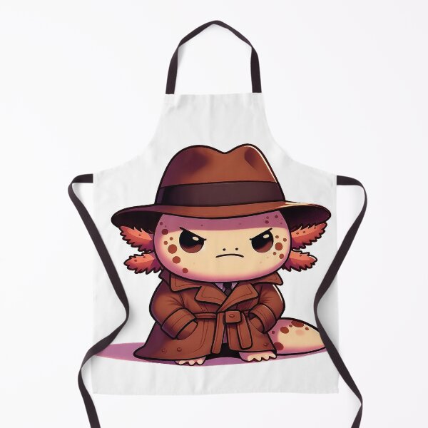 Item preview, Detective Axolotl is on the case designed and sold by QuickSticker.