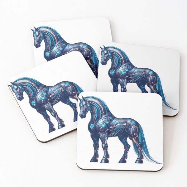 Item preview, Neon Gallop - Cyber Horse designed and sold by MrAI-Store.