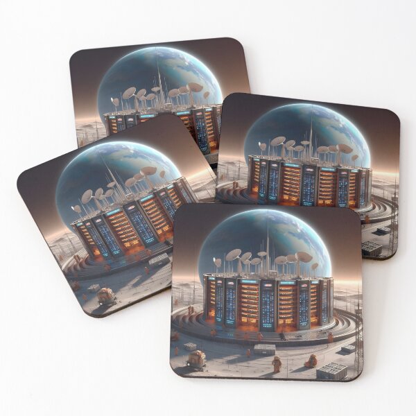 Item preview, Futuristic Data center on Mars designed and sold by Tech Caos.