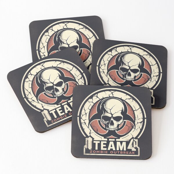 Item preview, team4 zombie outbreak logo designed and sold by TheSongViking.