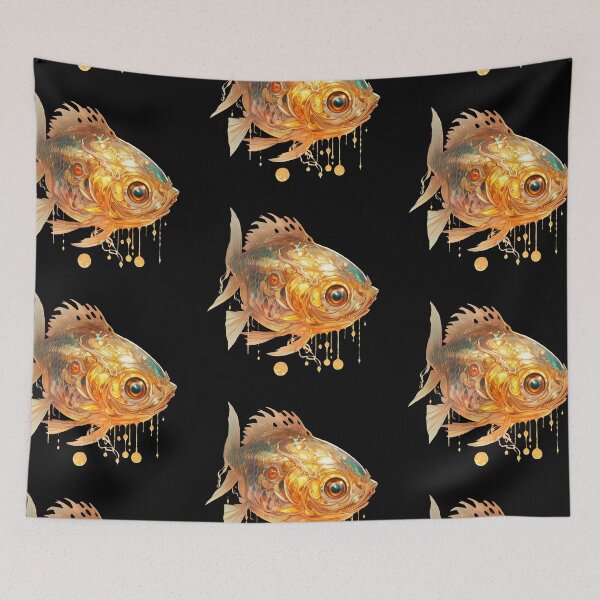 Item preview, Adorable Golden Fish designed and sold by Anastasiia Yurevych.