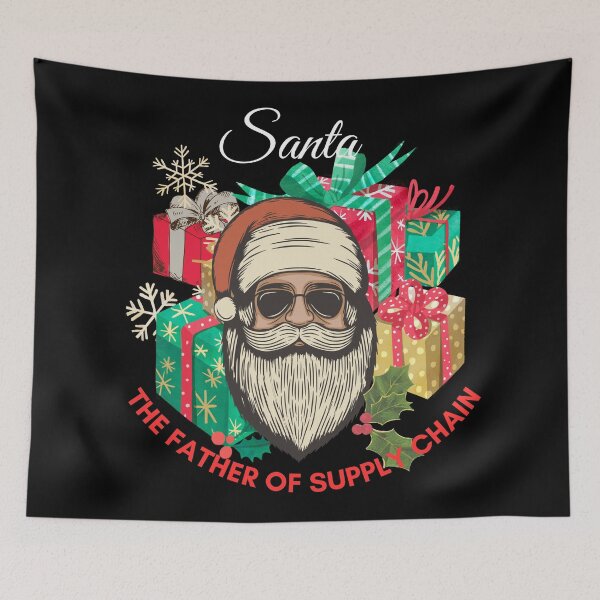 Item preview, Santa, the father and founder of supply chain, supply chain christmas designed and sold by NoetherSym.