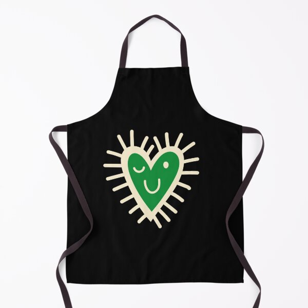 Item preview, Happy heart in green designed and sold by hamburgerliebe.