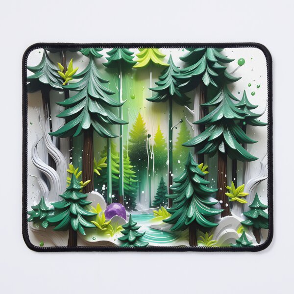 Item preview, Realistic delicate 3D wild forest - expressive botanical pattern. designed and sold by My-fake-places.