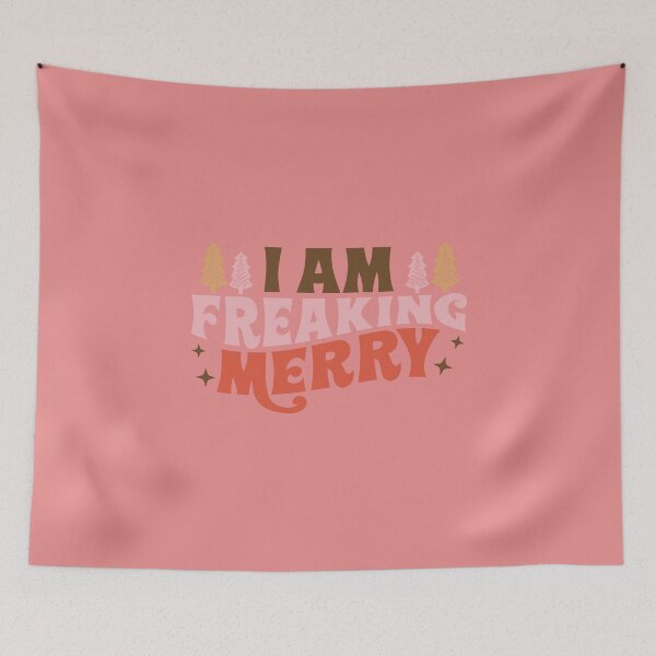 Item preview, I Am Freaking Merry Funny Christmas  designed and sold by ArtMeetsPizza.