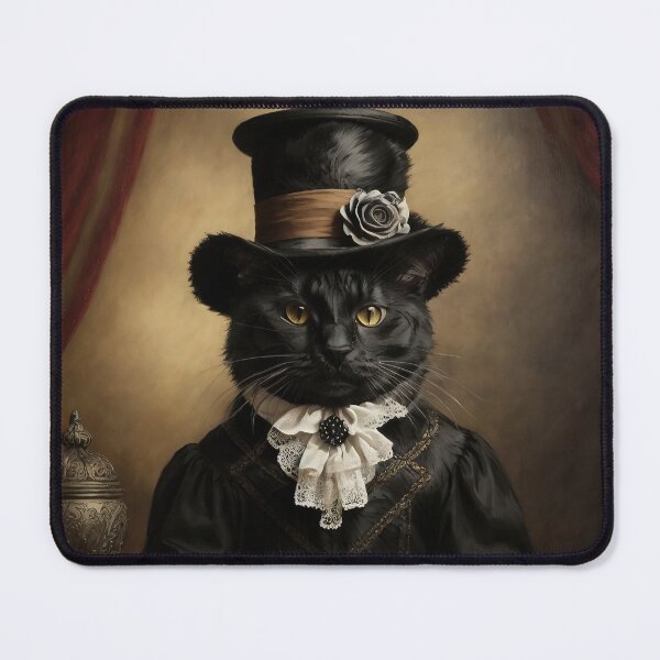 Item preview, Black cat, Cat in the hat, dark fantasy, dark art designed and sold by MattCollinsShop.