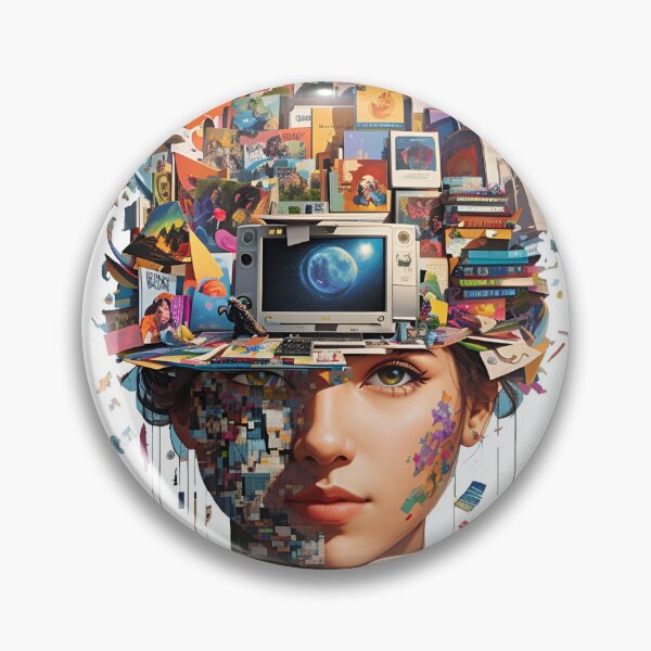 Item preview, Surreal Pixelated Code Collage T-Shirt designed and sold by Attire mukashaf.