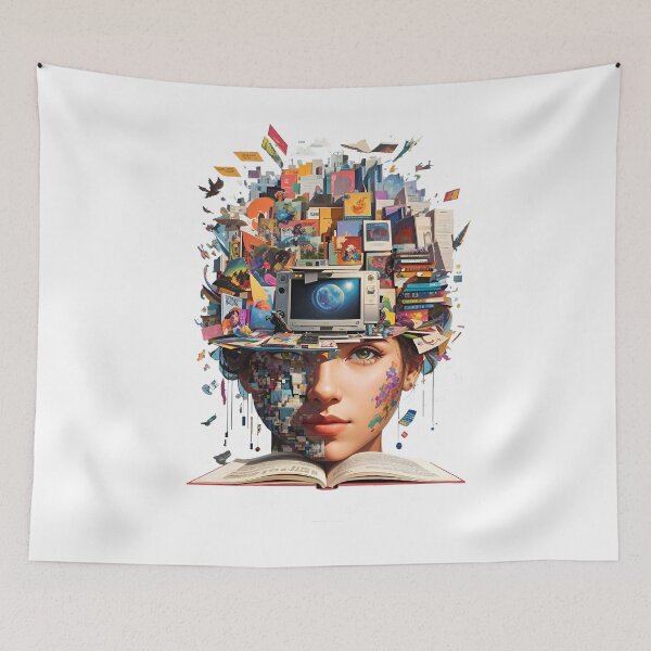 Item preview, Surreal Pixelated Code Collage T-Shirt designed and sold by Attire mukashaf.