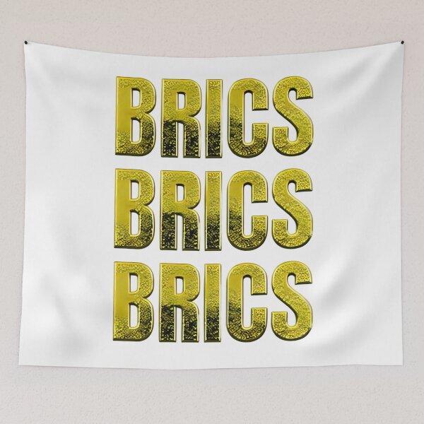 Item preview, Gold ingots forming the word BRICS designed and sold by studio468.