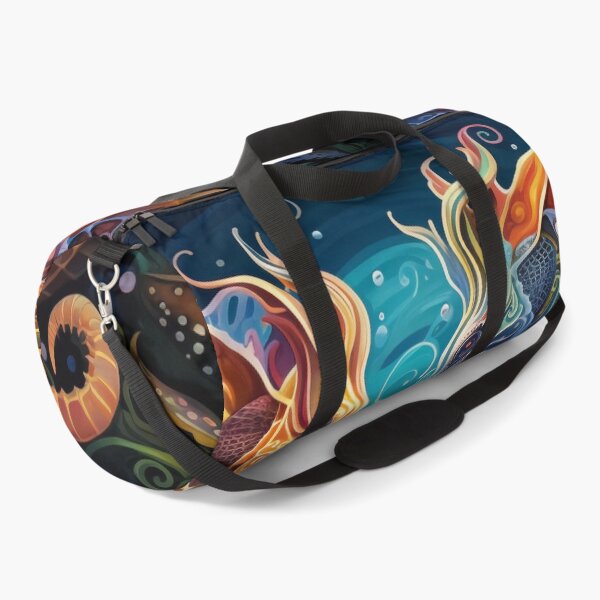 Item preview, colorful psychedelic seahorse print designed and sold by dcrc.