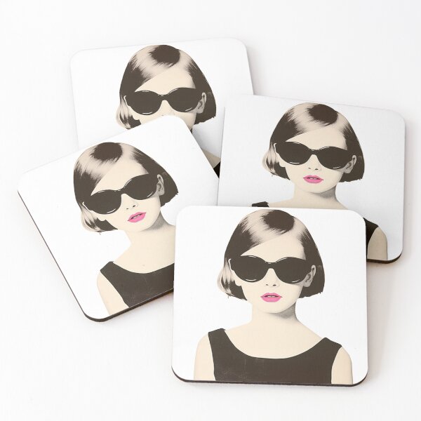 Item preview, Vintage Chic avant-garde, boutique decor : Retro Fashion Illustration with Modern Twist for Stylish Wall Art and Apparel designed and sold by 21 Tulips.