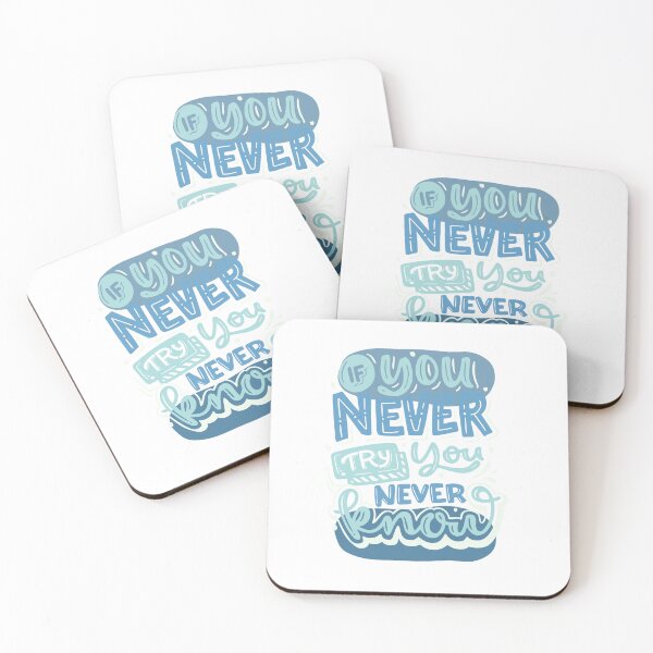 Item preview, If You Never Try You Never Know - Inspirational Sticker designed and sold by SlickCity.