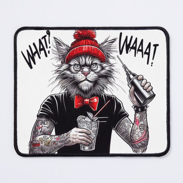Item preview, Forest Cat Bartender WHAAAT designed and sold by gringourmand.