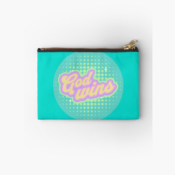 Item preview, God Wins - Faith Based Phrase (Pink, Aqua) designed and sold by That-Good-News.
