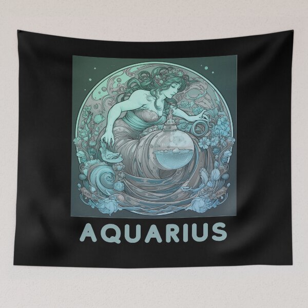 Item preview, Aquarius Zodiac- Horescope/SunSign Theme designed and sold by CosmicNook1.