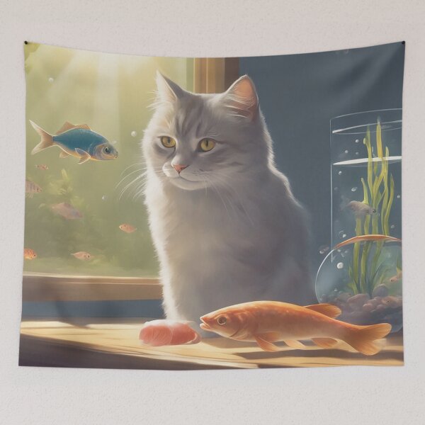 Item preview, Cat&Fish Art designed and sold by 3DLD.