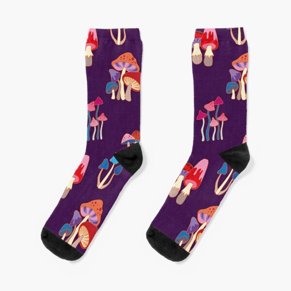 Magic Mushrooms Slipper Socks  Fuzzy Toadstool Socks - Cute But